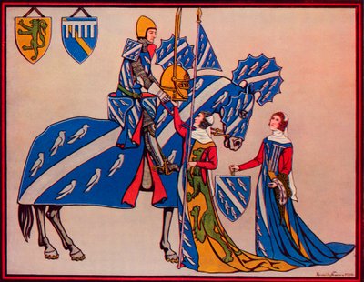 सर जेफ्री लुट्रेल, उनकी पत्नी और बेटी-दामाद, c1340, 1926 द्वारा हरबर्ट नॉरिस