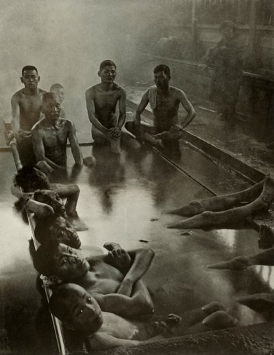 कनवा में एक सार्वजनिक स्नान, 1910। द्वारा हर्बर्ट पोंटिंग