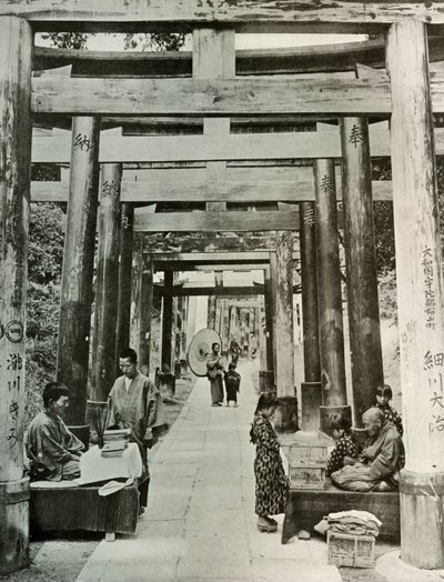 इनारी, 1910 में टोरी का एक एवेन्यू। द्वारा हर्बर्ट पोंटिंग