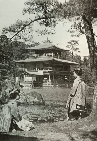 किंकाकुजी द गोल्डन पवेलियन, 1910। द्वारा हर्बर्ट पोंटिंग
