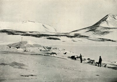 4 नवंबर 1911, 1913 को डिस्कवरी हट में मेयर्स और डेमेट्री। द्वारा हर्बर्ट पोंटिंग