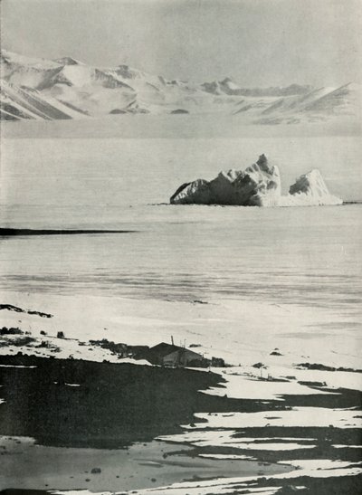 रैंप के ऊपर से हट और वेस्टर्न पर्वत, c19101913, 1913। द्वारा हर्बर्ट पोंटिंग