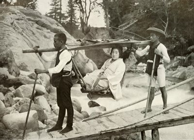 हकोन पर्वत, 1910 में यम-कागो द्वारा यात्रा। द्वारा हर्बर्ट पोंटिंग