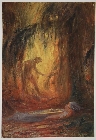 ब्रूनहिल्डे का जागरण, 1906 द्वारा हरमन हेंड्रिच