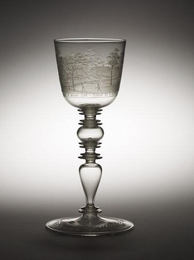 गोबलेट, c.1680 (ग्लास) द्वारा हरमन श्विंगर