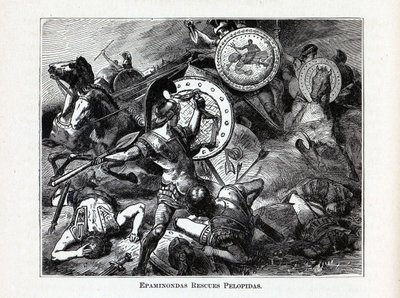 एपमिनोंडास ने पेलोपिडास, 1882 को बचाया द्वारा हरमन वोगेल