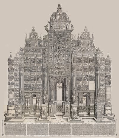 आर्क ऑफ ऑनर, 1515, 151718 मुद्रित, 1515, 151718 मुद्रित। द्वारा हिरेनोमस एंड्रिया