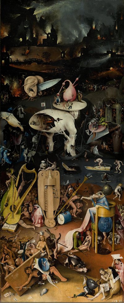 द गार्डन ऑफ एटरली डिलाइट्स, 1490-1500 द्वारा Hieronymus Bosch