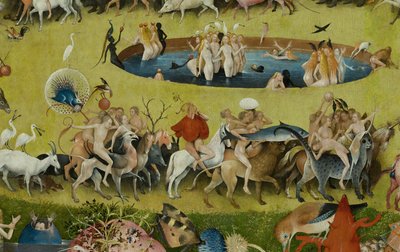 द गार्डन ऑफ एटरली डिलाइट्स, 1490-1500 द्वारा हिरेमस बॉश