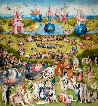 द गार्डन ऑफ एटरली डिलाइट्स सेंट्रल पैनल, सी। 1500 द्वारा Hieronymus Bosch