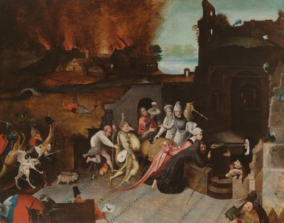 सेंट एंथोनी का प्रलोभन, c.1530-1600 द्वारा हिरेमस बॉश