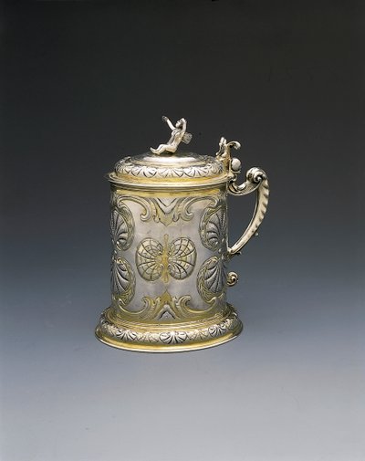 टैंकार्ड, डेंजिग, c.1700 (पार्सल गिल्ट सिल्वर) द्वारा Hieronymus II Holl