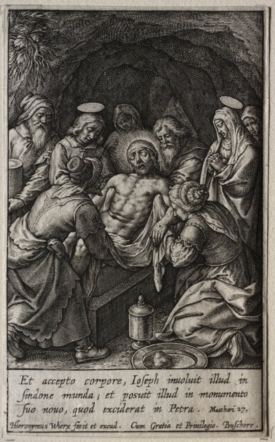 जुनून: Entombment। द्वारा हिरोनिमस या जेरोम वेरिएक्स