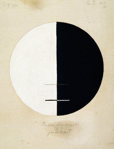 सांसारिक जीवन में बुद्ध का दृष्टिकोण, संख्या 3ए, 1920। द्वारा Hilma af Klint