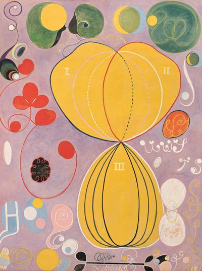 द टेन लार्जेस्ट, नंबर 7., एडल्टहुड, ग्रुप IV, 1907। द्वारा Hilma af Klint