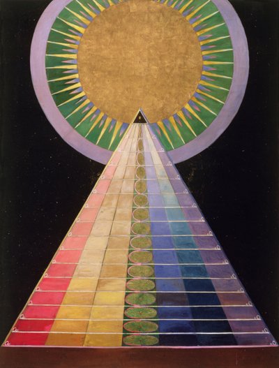 वेदी चित्रों की एक श्रृंखला से शीर्षकहीन संख्या 1, 1915 द्वारा Hilma af Klint