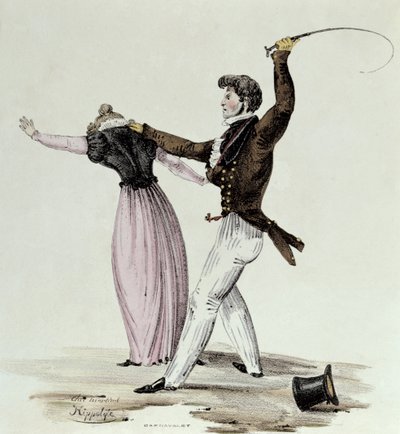 ओन्स वाइफ द्वारा प्यार करने की कला, c.1825 द्वारा Hippolyte