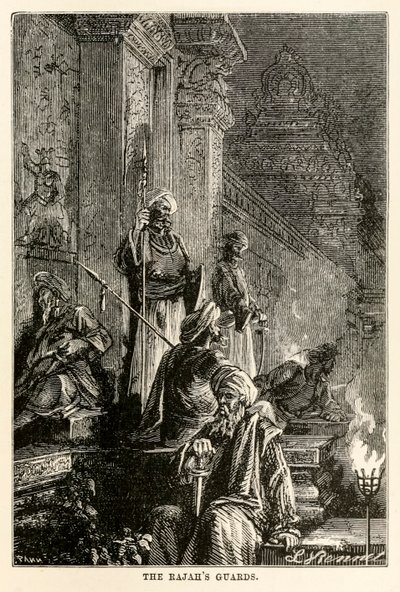 जूल्स वर्ने (1828-1905) द्वारा अस्सी के दिनों में दुनिया भर के राजहार्ड गार्ड, एडोल्फ फ्रैंकोइस पैनमेकर (1822-1900), 1873 द्वारा उत्कीर्ण द्वारा बेनेट के बाद हिप्पोलाइट लियोन