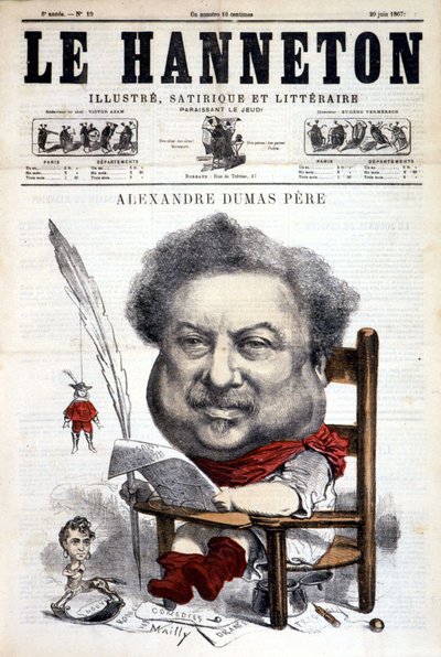 अलेक्जेंड्रे डुमास पेरे - 06/20/1867 से "" ले हैनेटन "" में द्वारा Hippolyte Mailly