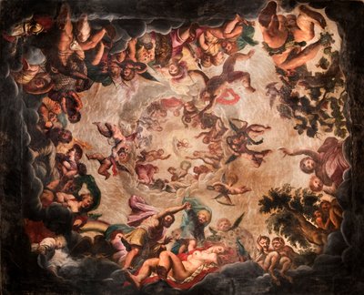 एलिसियम कक्ष की छत, बोल्सओवर कैसल, डर्बीशायर, c1980-c2017 द्वारा ऐतिहासिक इंग्लैंड स्टाफ फोटोग्राफर