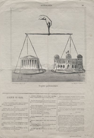 वास्तविक संख्या 10: संसदीय शासन, 1870। द्वारा होनोरे ड्यूमियर