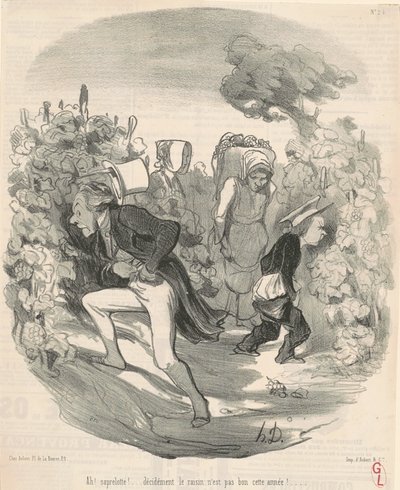 आह! सैपरलोटे! ...इस साल अंगूर अच्छे नहीं हैं! ... द्वारा होनोरे ड्यूमियर