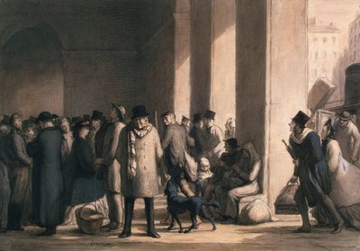 गारे सेंट-लज़ारे में, 1860 के दशक में। द्वारा होनोरे ड्यूमियर