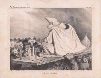 लुइस फिलिप I 1773-1850, फ्रेंच के राजा, 1834 का कैरिकेचर। द्वारा होनोरे ड्यूमियर