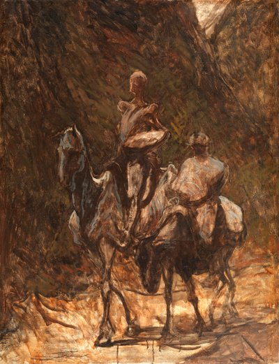डॉन क्विक्सोट और सांचो पांजा, 1868-1870। द्वारा होनोरे ड्यूमियर