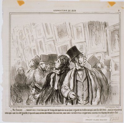 1859 की प्रदर्शनी- मेरी पत्नी ... जैसा कि हमारे पास नहीं होगा द्वारा होनोरे ड्यूमियर