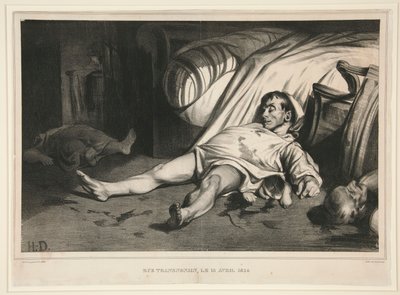 रुए ट्रांसनोनैन, 15 अप्रैल, 1834, ला एसोसिएशन मेनसुएल में प्रकाशित द्वारा होनोरे ड्यूमियर