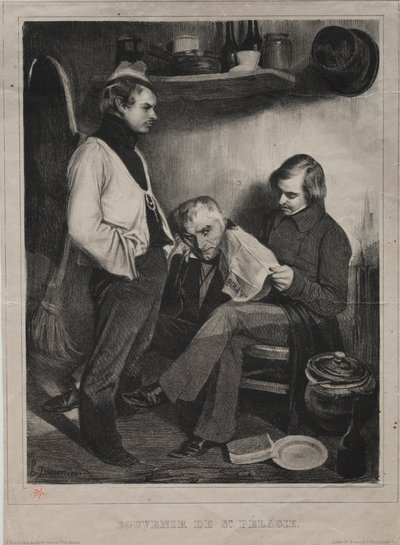 जेल ओटी के स्मारिका। पेलागी, 1834। द्वारा होनोरे ड्यूमियर