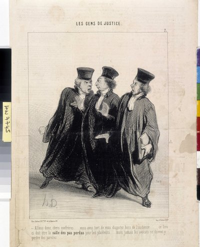 न्याय के लोग। हॉनर डौमियर द्वारा कार्टून (1808-1879), 37,5x28. समाचार पत्र ले "" चारिवारी "", मुसी डेस बेक्स आर्ट्स, पालिस लॉन्गचैम्प, मार्सिले से निकालें द्वारा होनोरे ड्यूमियर