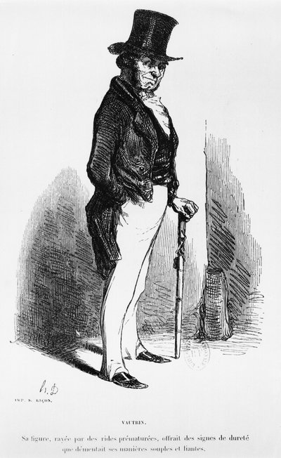 वैटरिन, होनोर डी बाल्ज़ाक (1799-1850) द्वारा &39;फादर गोरीट&39; का चित्रण द्वारा होनोरे ड्यूमियर