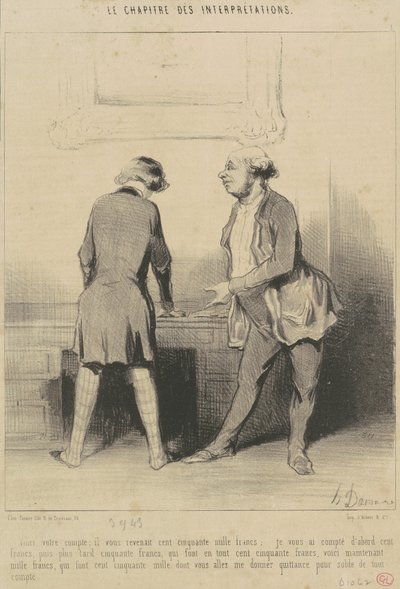 यह आपका खाता है: यह आपका था... द्वारा होनोरे ड्यूमियर