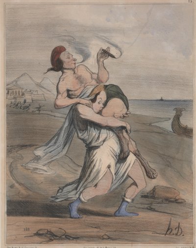 प्राचीन इतिहास, सं। 13: हेलेन का अपहरण (प्राचीन इतिहास, सं। 13: हेलेन का अपहरण) द्वारा होनोरे ड्यूमियर