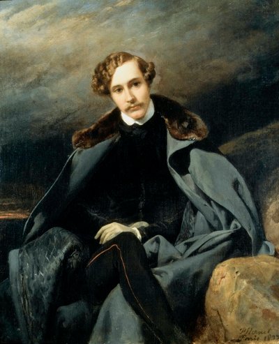 प्रिंस अलेक्जेंडर इवानोविच बैराटिंस्की का पोर्ट्रेट 1815-1879, 1837। द्वारा Emile Jean Horace Vernet