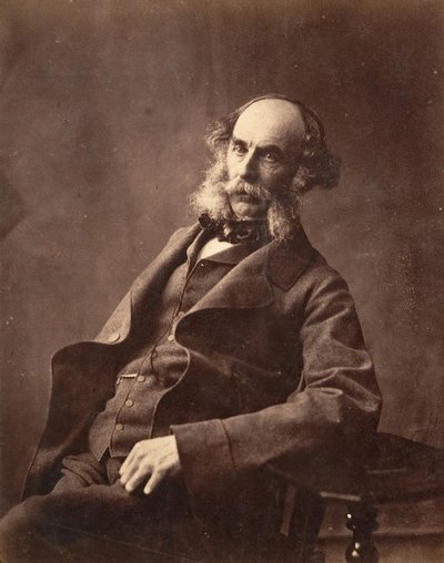 एक बैठे हुए सज्जन का चित्र, सीए। 1856-59। द्वारा होरेशियो रॉस