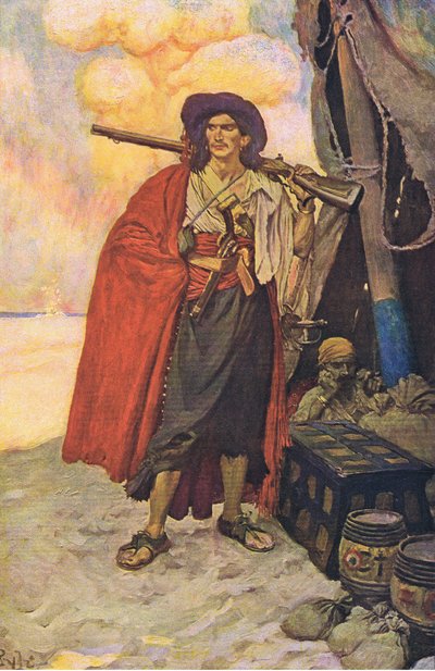 बुकेनर हार्पर एंड ब्रोस, 1921 द्वारा प्रकाशित हॉवर्ड पाइन्स बुक ऑफ पाइरेट्स से एक सुंदर साथी था द्वारा हावर्ड पाइल