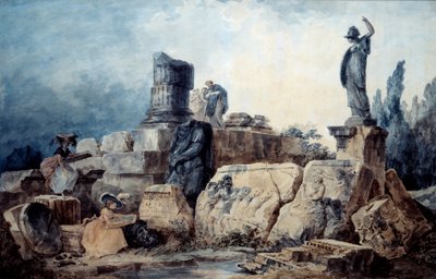 कार्टूनिस्ट। ह्यूबर्ट रॉबर्ट के बाद ड्राइंग (1733-1808) द्वारा ह्यूबर्ट (बाद) रॉबर्ट