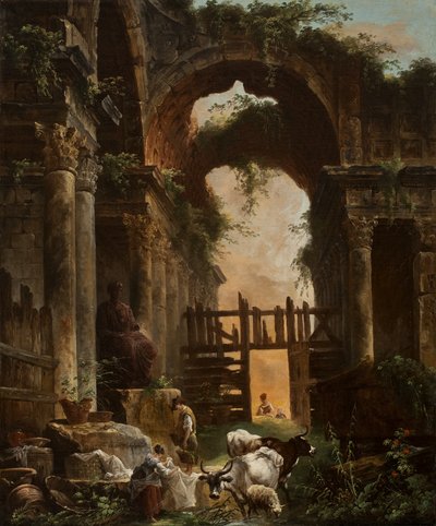 रोमन खंडहर, 1759 द्वारा ह्यूबर्ट रॉबर्ट