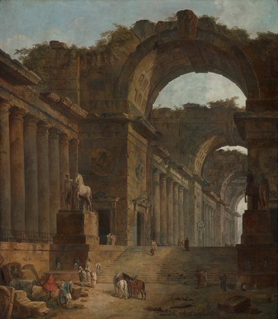फव्वारे, 178788। द्वारा ह्यूबर्ट रॉबर्ट