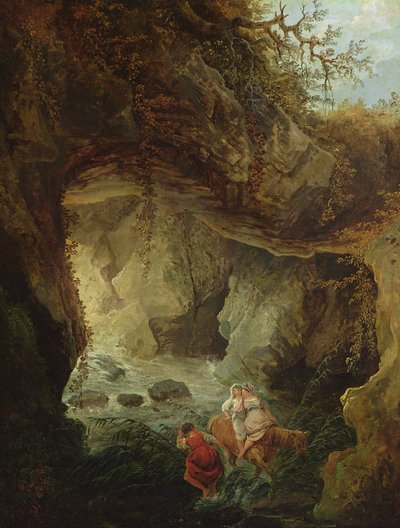 द ग्रोटो, 1772 द्वारा ह्यूबर्ट रॉबर्ट
