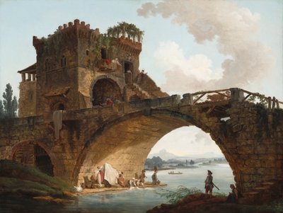 द ब्रिज सैलरी, c.1775 द्वारा ह्यूबर्ट रॉबर्ट