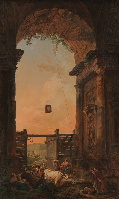 मवेशियों की वापसी, सीए। 1773-75। द्वारा ह्यूबर्ट रॉबर्ट