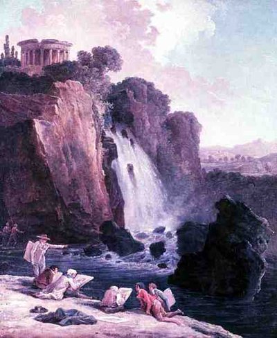 स्केचिंग पार्टी (कैनवास पर तेल) द्वारा ह्यूबर्ट रॉबर्ट