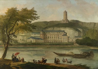 ला रोशे-गयोन में मैडम डी एनविल के महल का दृश्य, सीए 1773। द्वारा ह्यूबर्ट रॉबर्ट