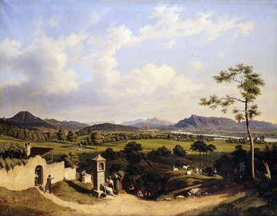 साल्ज़बोर्ग के दृश्य; साल्ज़बर्ग, 1847 का दृश्य द्वारा ह्यूबर्ट सैटलर