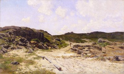 लाइटहाउस बीच, एनिसक्वाम, सीए। 1887. द्वारा ह्यूग बोल्टन जोन्स