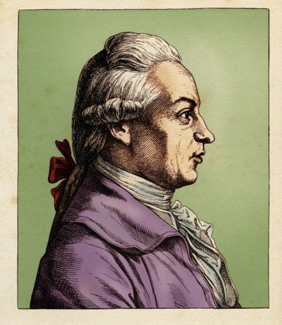 जोहान विल्हेम वॉन अर्चेनहोल्ज़ (3 सितंबर 1741 - 28 फरवरी 1812) 1854 (उत्कीर्णन) द्वारा ह्यूगो बर्कनर